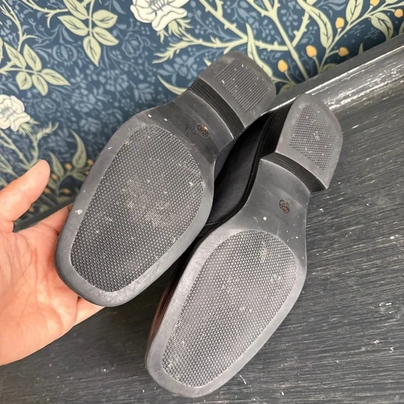 Vintage Black Leather Lace Up Ankle Boots - Picture 13 of 13